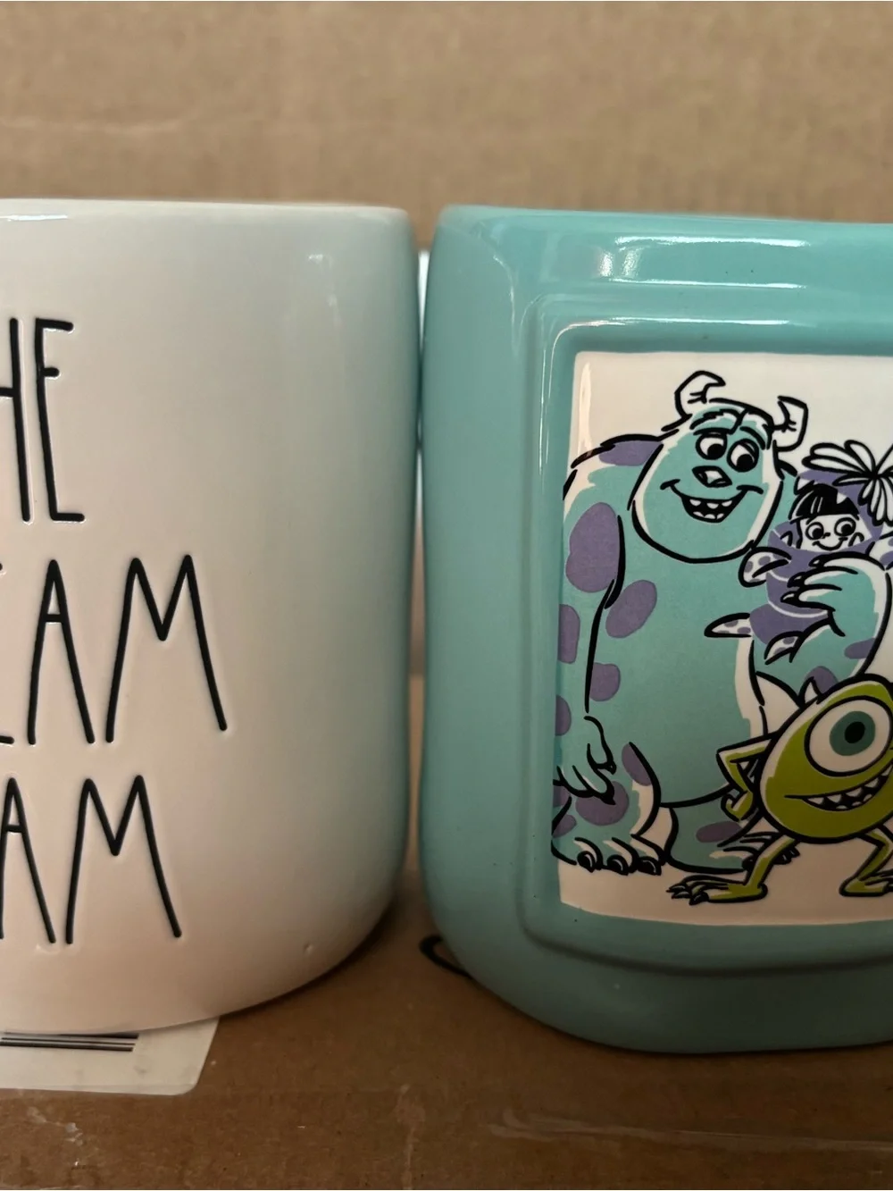 Rae Dunn Aqua Monsters Inc. Ceramic Accent Mug